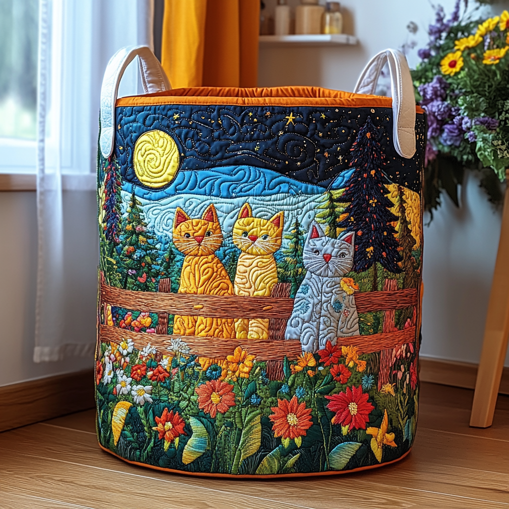 Lazy Cat Quilted Basket │ B1G1