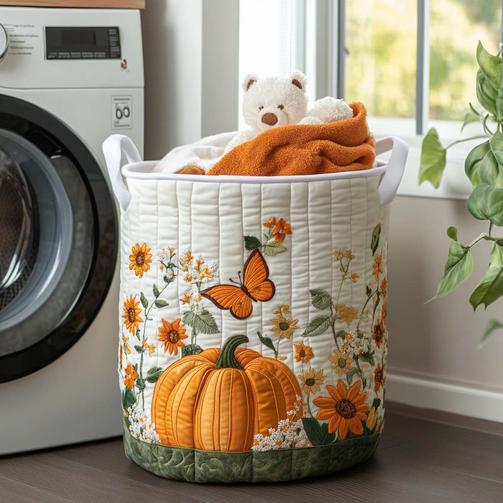 Morning Pumpkin Quilted Basket │ B1G1