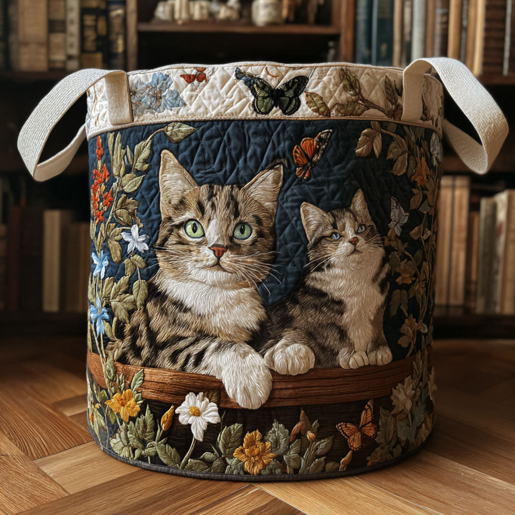 Paws in the Garden Quilted Basket │ B1G1