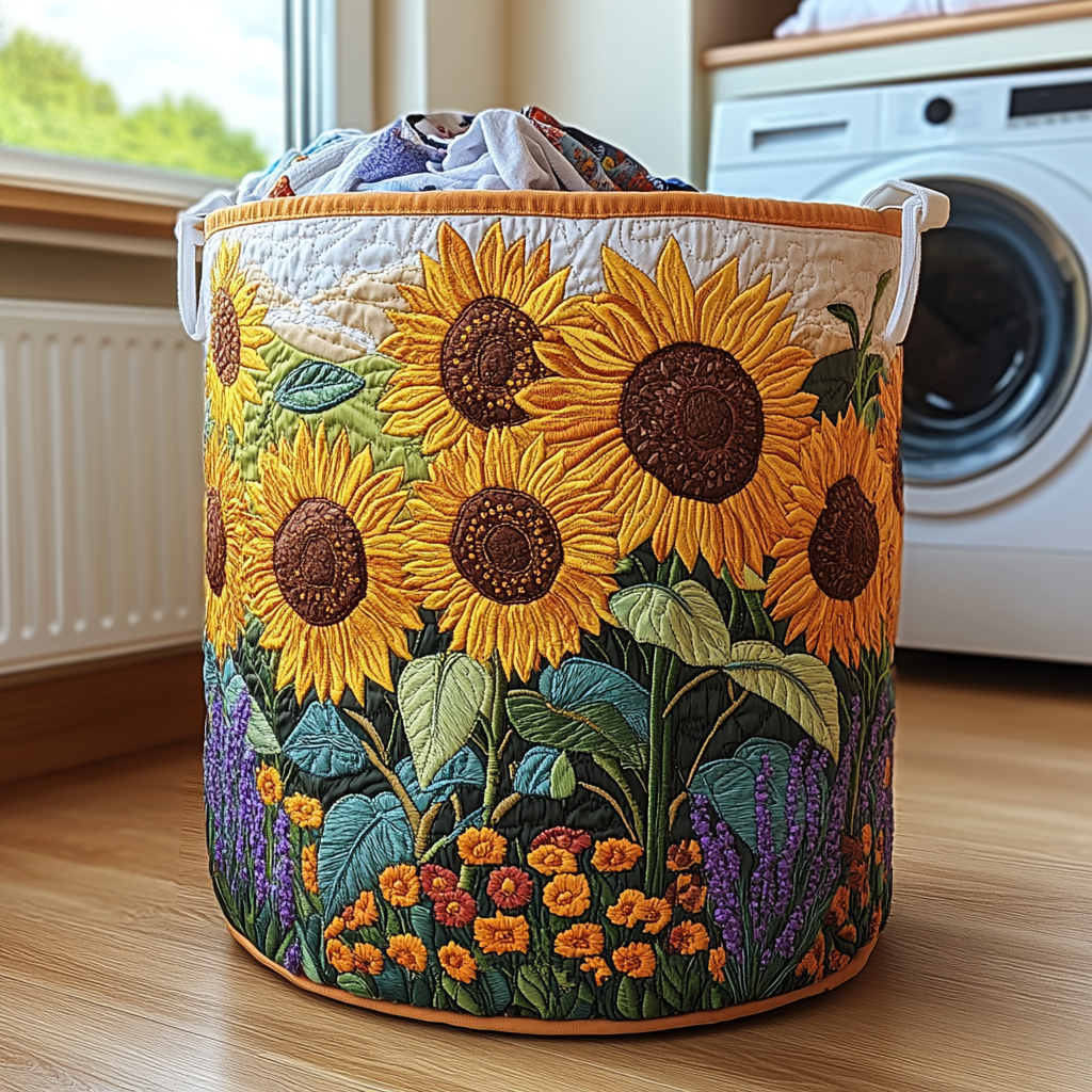 Sunflowers Quilted Basket │ B1G1