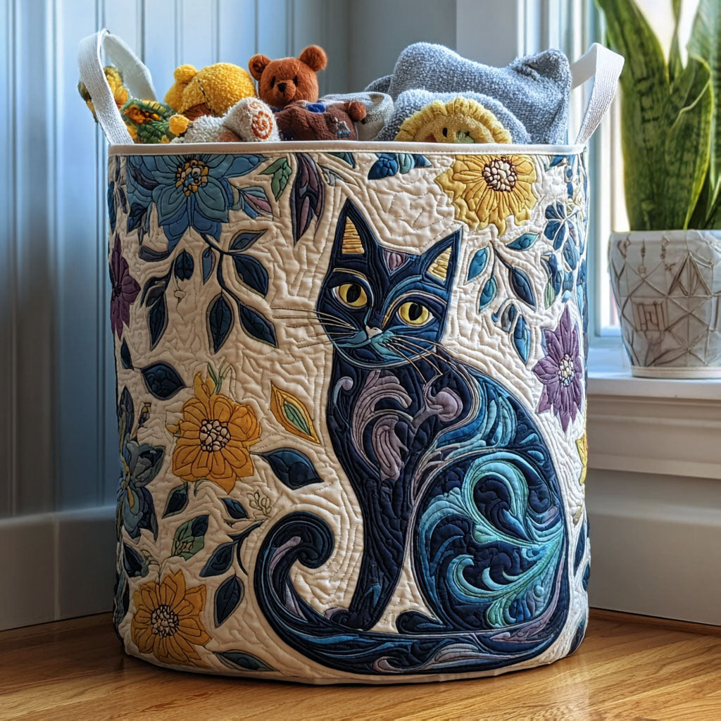 The League of Nine Lives Quilted Basket │ B1G1