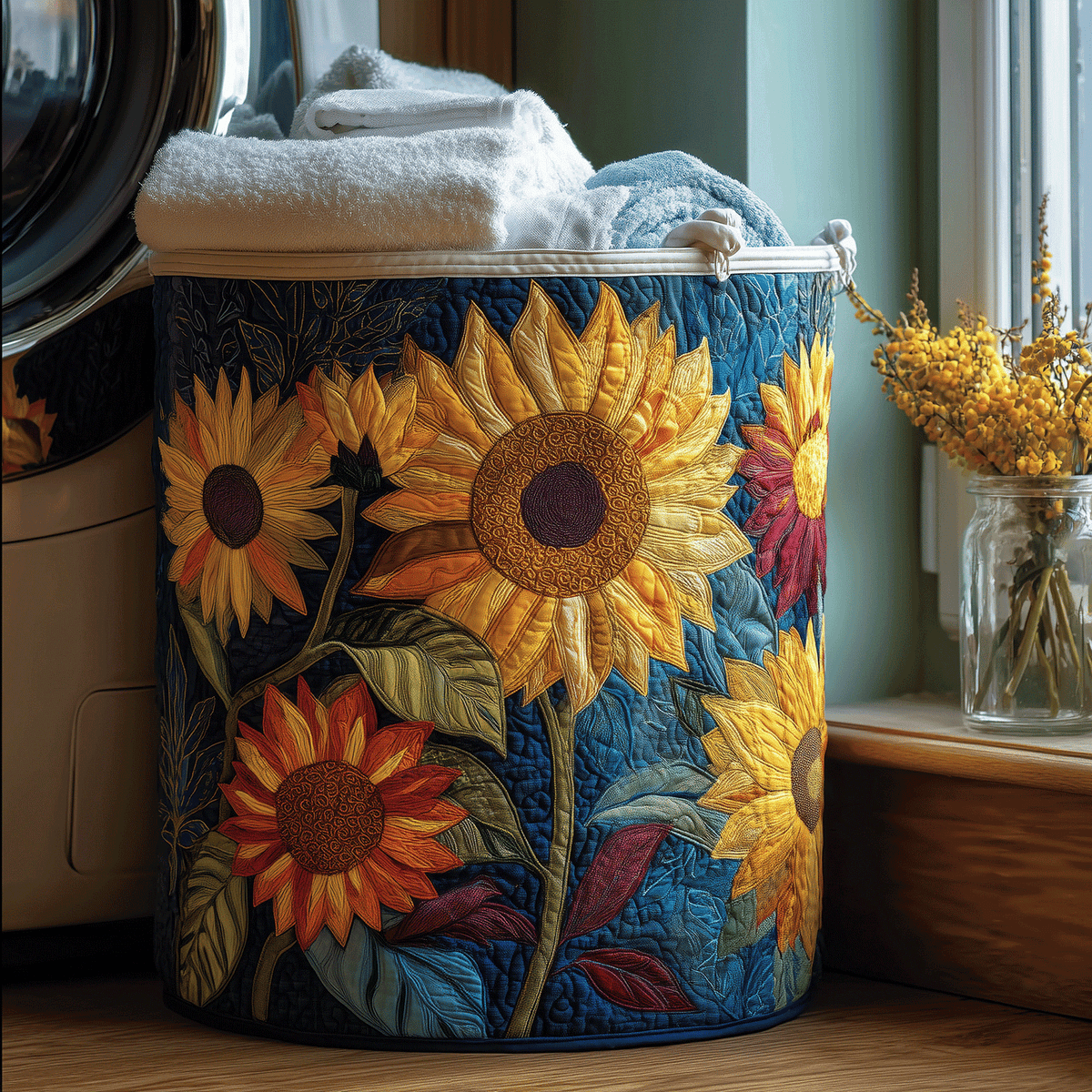 The Brigitte Basket – Handmade Quilted Storage Basket