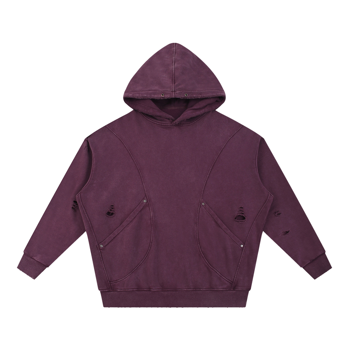 Ellison Obsidian Distress Hoodie