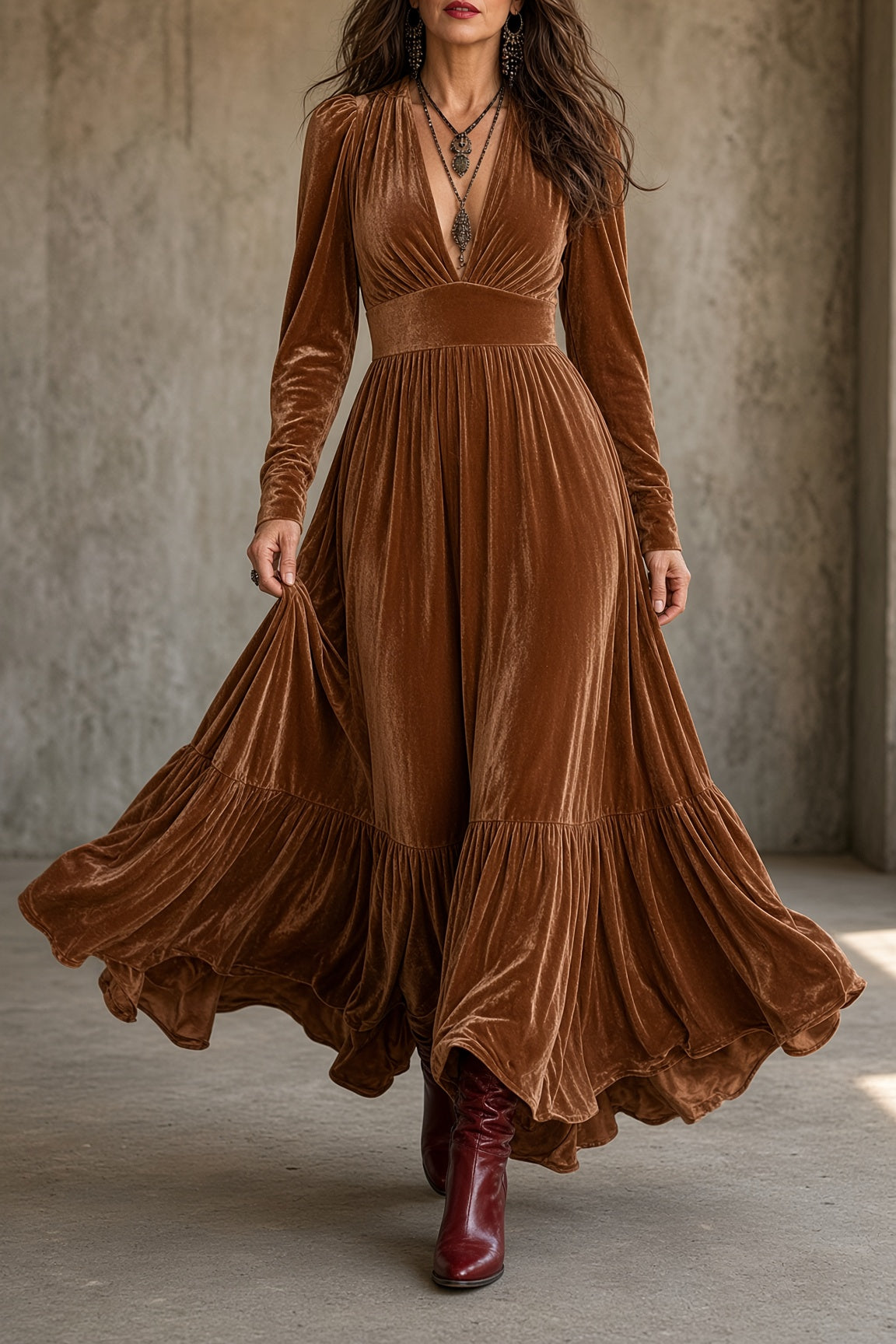 Ava Velvet Dress