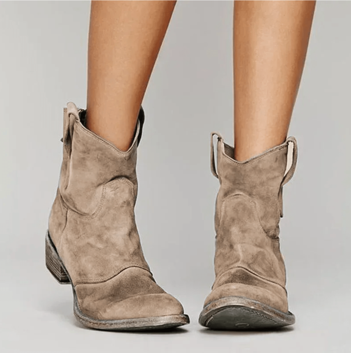 Hailey Suede Orthopedic Boots - Brown