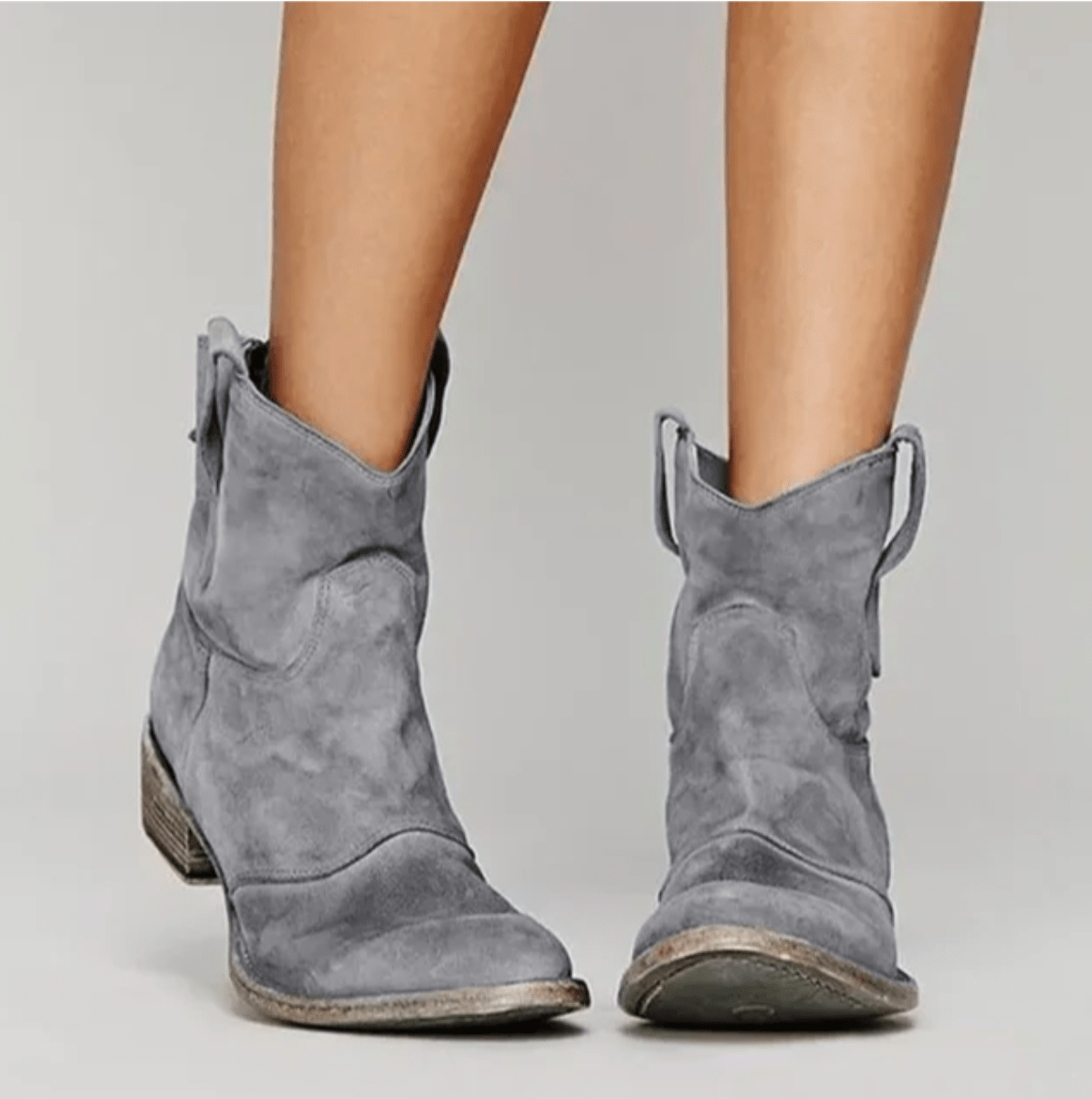 Hailey Suede Orthopedic Boots - Gray