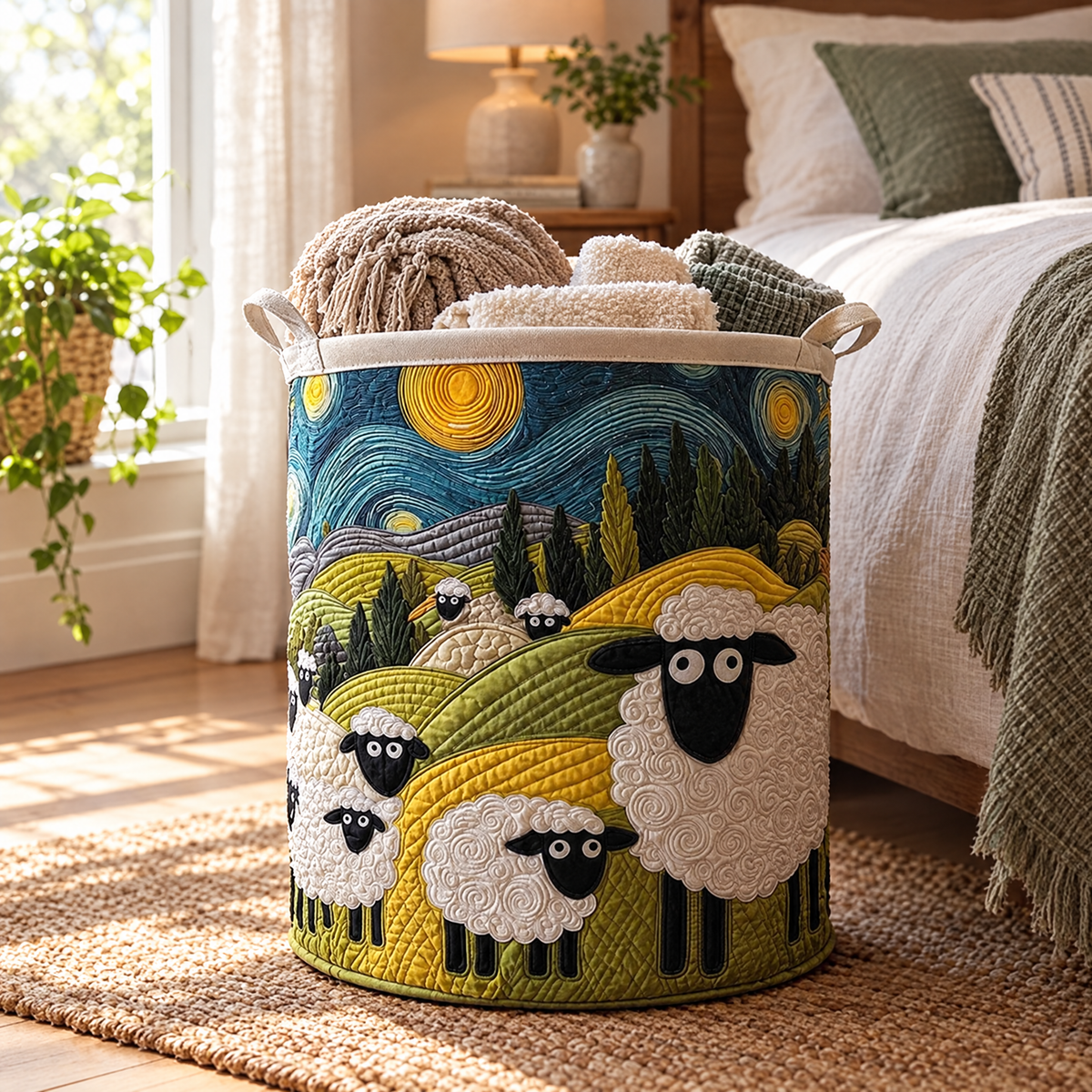 Lamb Meadow Quilted Basket │ B1G1