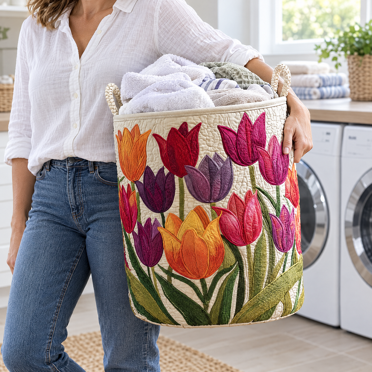Tulip Joy Quilted Basket │ B1G1