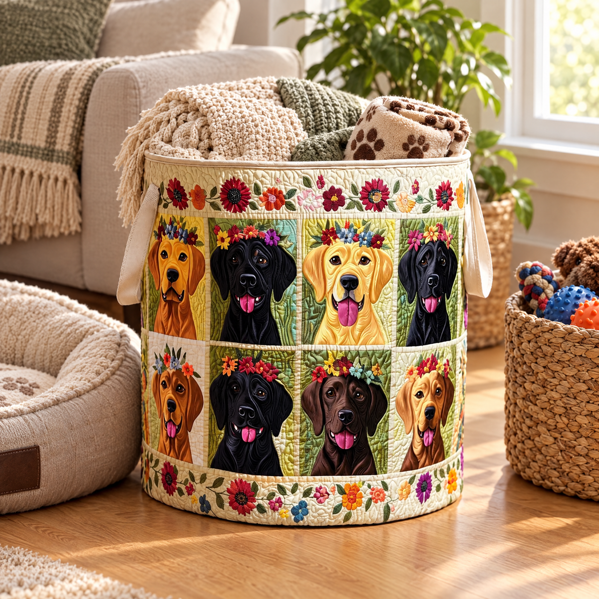 Labrador Quilted Basket │ B1G1