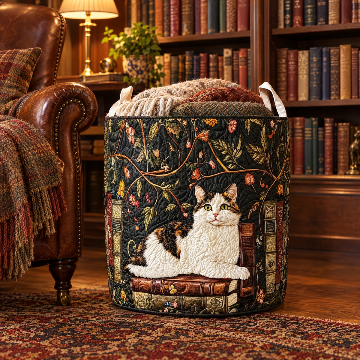 Mystical Cat Quilted Basket │ B1G1