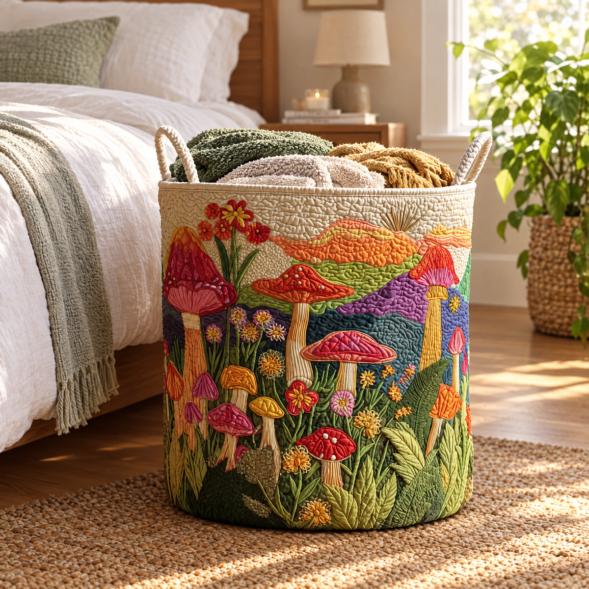 Garden at Dawn Quilted Basket │ B1G1