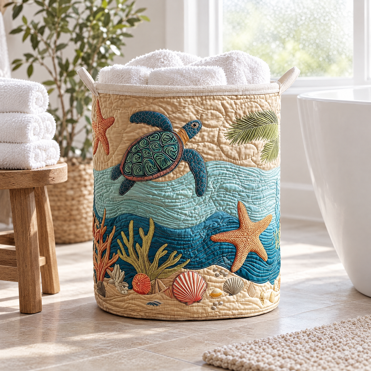 Coastal Harmony Quilted Basket │ B1G1