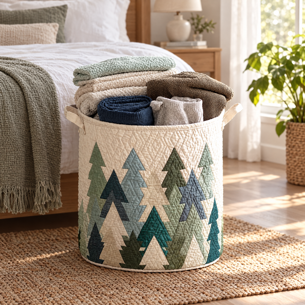 Christmas Trees Quilted Basket │ B1G1