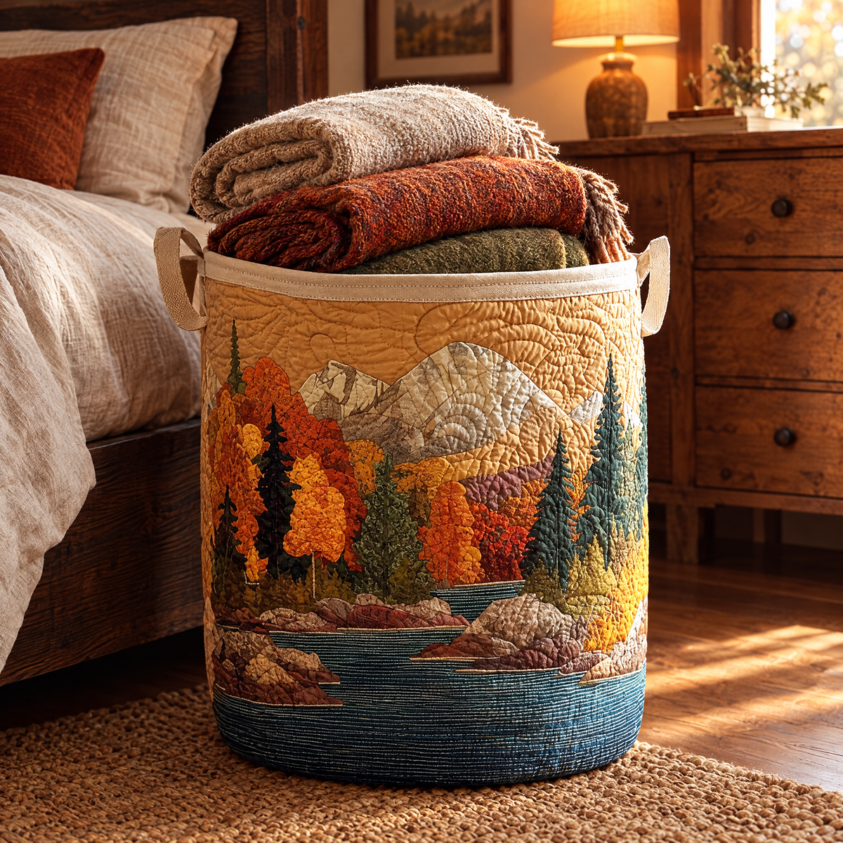 Autumn River Quilted Basket │ B1G1