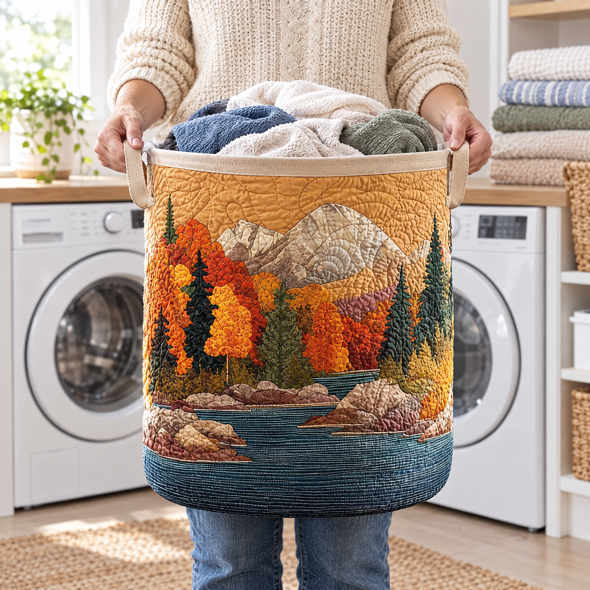 Autumn River Quilted Basket │ B1G1