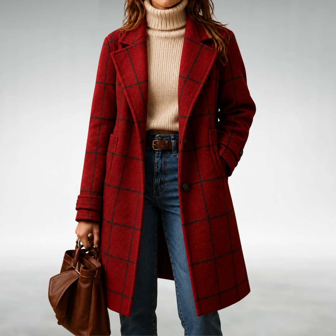 Lauren Classic Checkered Coat